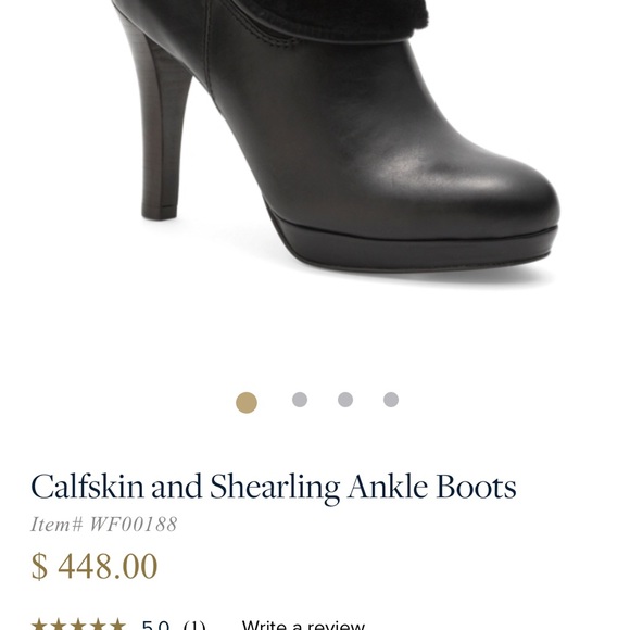 Brooks Brothers Shearling & Leather Bootie - Picture 5 of 8